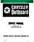 Chrysler 20 and 30 HP Outboard Motors Service Manual - OB 3435