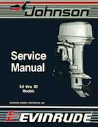 1988 Johnson Evinrude "CC" 9.9 thru 30 Service Repair Manual, P/N 507660