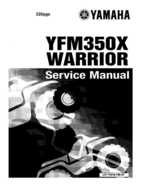 1987-2009 Yamaha ATV YFM350X Warrior Raptor Service Manual