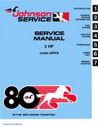 1980 Johnson 2HP Service Manual P/N JM-8002