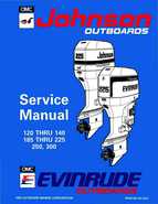 1994 Johnson Evinrude ER 90 LV 120 thru 140, 185 thru 225, 250, 300 Service Manual P/N 500612